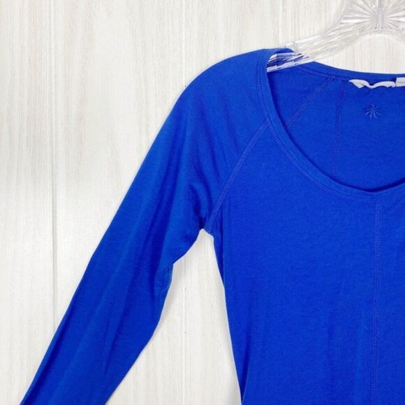 Athleta | Cobalt Blue Light Weight Long Sleeve Tee Size XXS - Picture 3 of 8